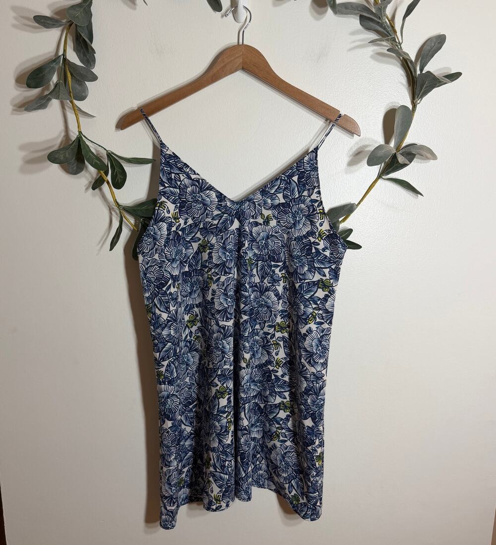 LUSH Blue Floral Tank Dress